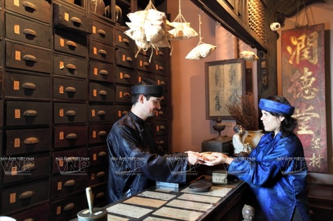 Model of Chinese traditional medicine from the 19th century.
Photo VNP