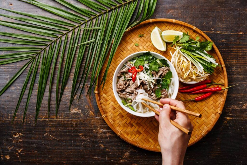 Vietnamese cuisine is diverse from the South to the North