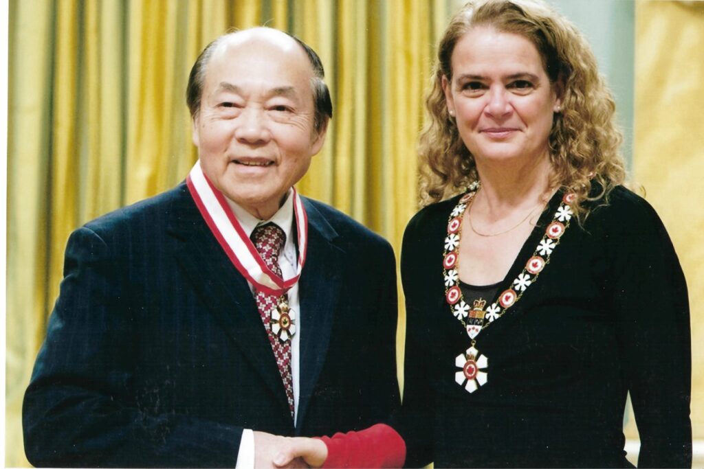 RECEIVING ORDER OF CANADA MEDAL- GG JULIE PAYETTE