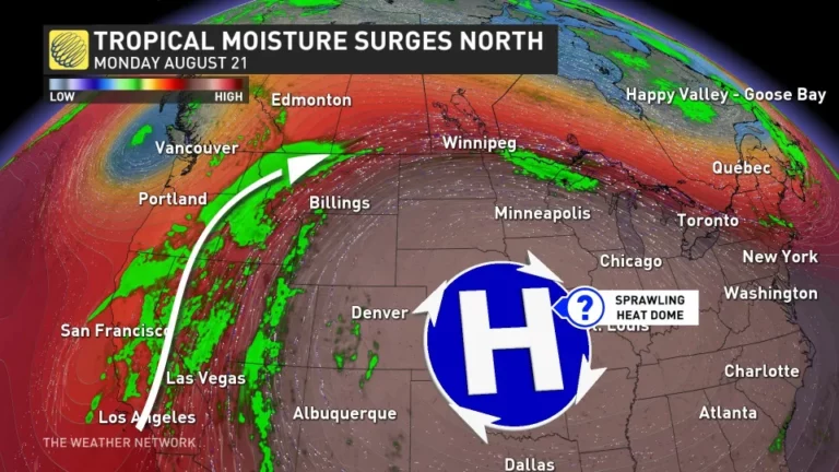 How the remnants of post-tropical storm Hilary will impact parts of Canada this week