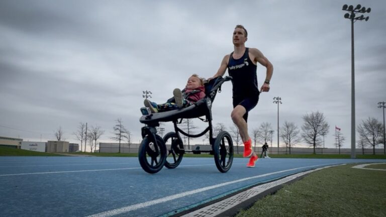 Toronto Dad Sets World Record While Pushing His Son in a Stroller